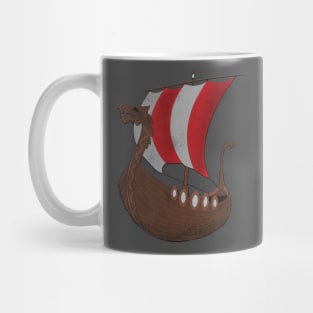 Viking Ship red Mug